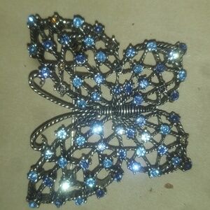 Blue Butterfly Brooch